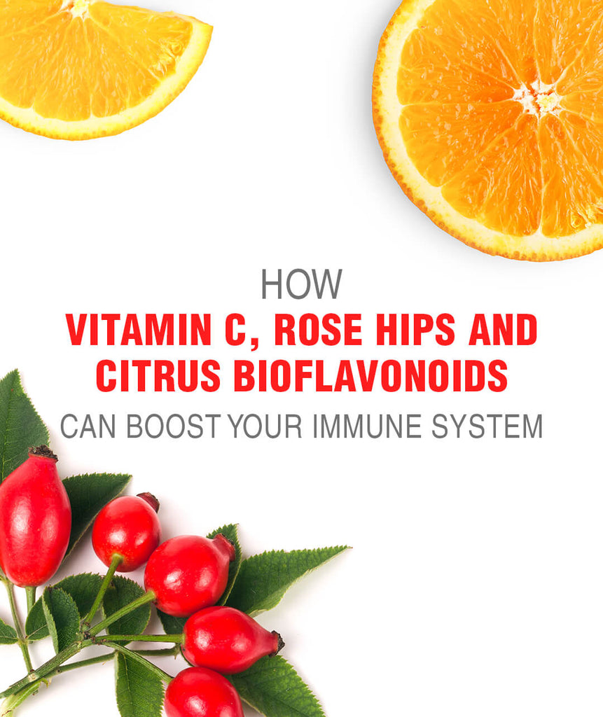 Best Non-GMO Vitamin C with Rose Hips and Citrus Bioflavonoids 